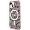 Guess GUHMP14MHCFWSP iPhone 14 Plus/ / 15 Plus 6.7 różowy/pink hardcase Flower MagSafe